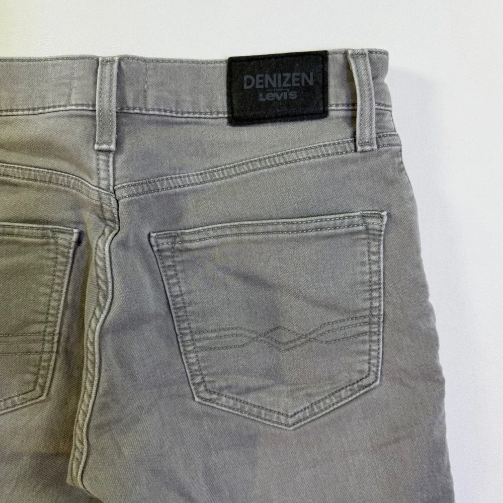 Denizen from Levis 216 Slim Fit Light Gray Jeans Mens W28 L30‎ Stretch Denim